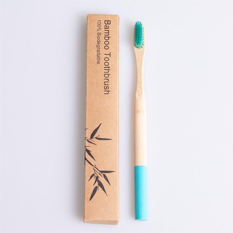 Natural bamboo handle round bamboo toothbrush - Cruish Home