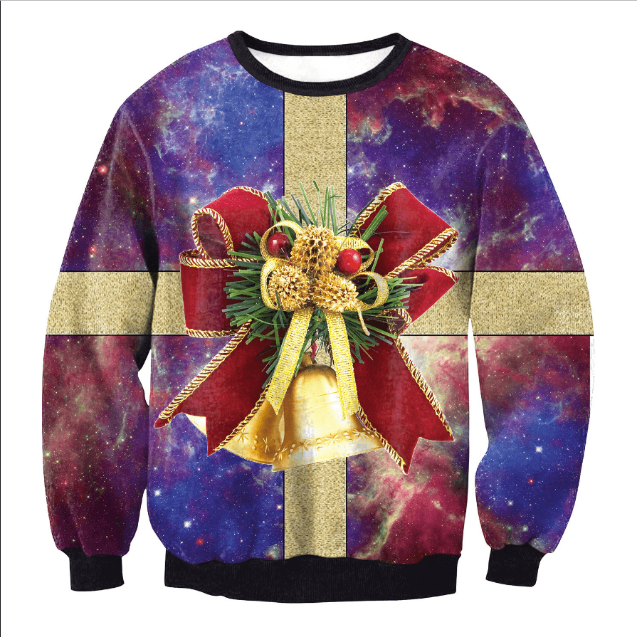 UGLY CHRISTMAS SWEATER Vacation Santa Elf Funny Womens Men Sweaters Tops Autumn Winter Clothing - Cruish Home