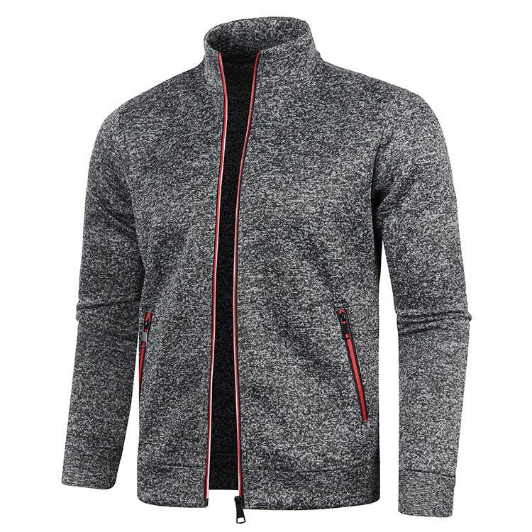 Men's Long Zipper Knitted Jacket - Cruish Home