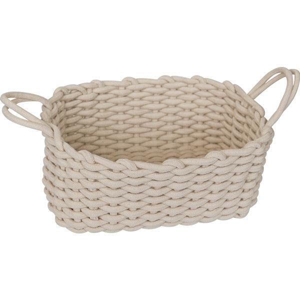 Nordic Wind Hand-woven Thick Cotton Rope Storage Box Simple Storage Basket - Cruish Home