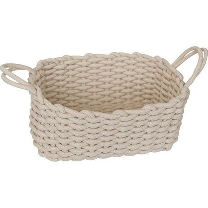 Nordic Wind Hand-woven Thick Cotton Rope Storage Box Simple Storage Basket - Cruish Home