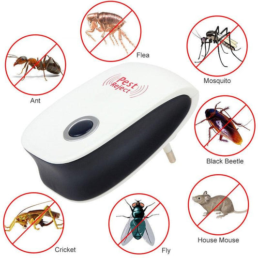 Electronic Ultrasonic Healthy Rechargeble Anti Mosquito Insect Pest Reject Mouse Repellent Repeller Practical Home EUUS Plug - Cruish Home