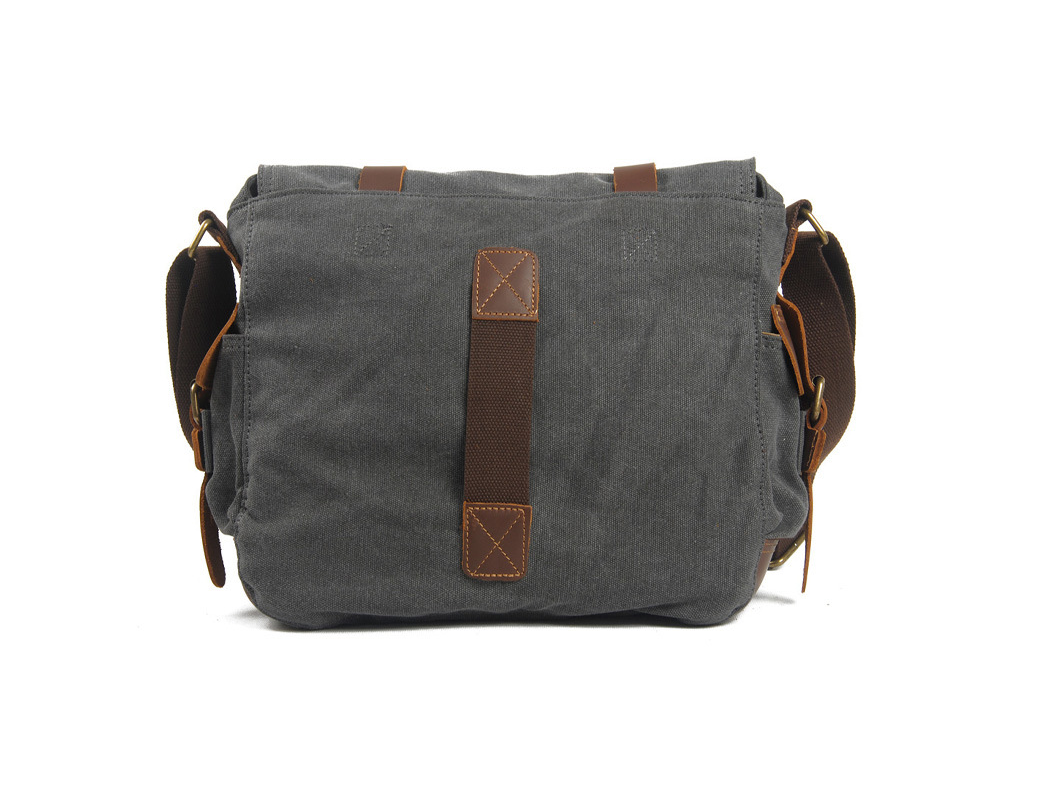 Canvas Leather Fashion Messenger Bag For Men