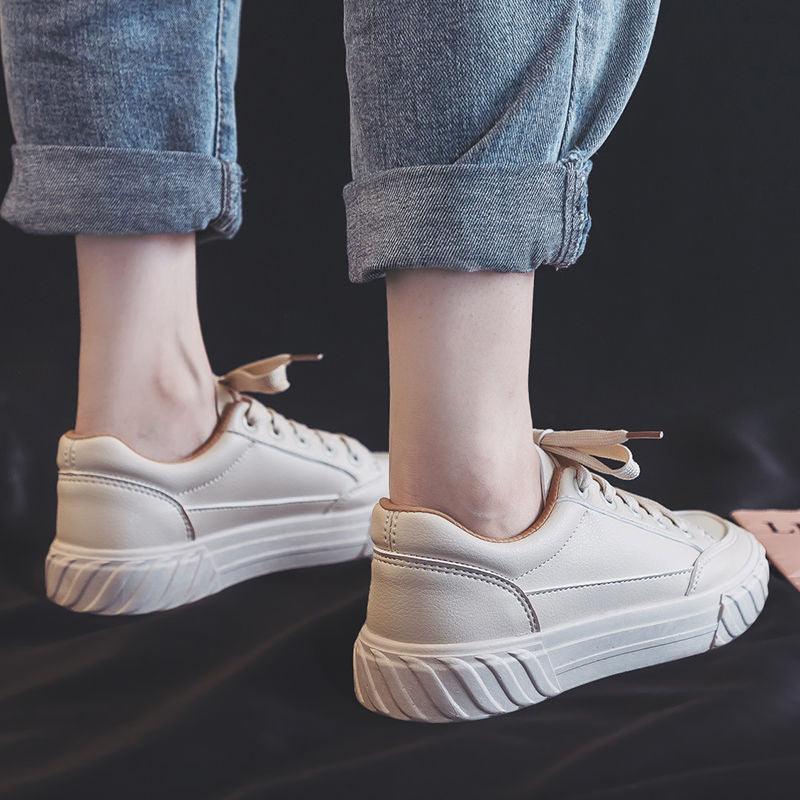 White shoes casual ins flat shoes - Cruish Home