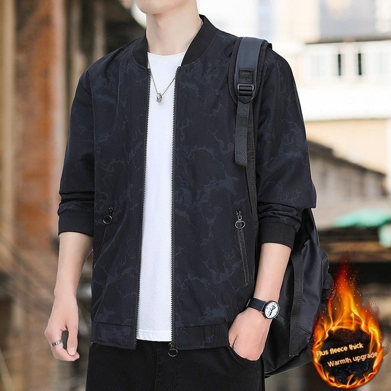 Men's Jacket Casual Baseball Uniform Pilot Zipper Jacket - Cruish Home