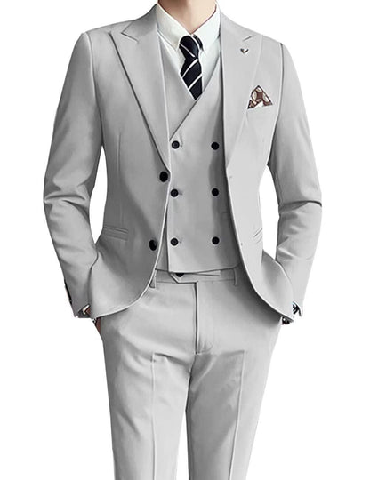 Three-piece Men's Suit Slim Fit Suit - Cruish Home