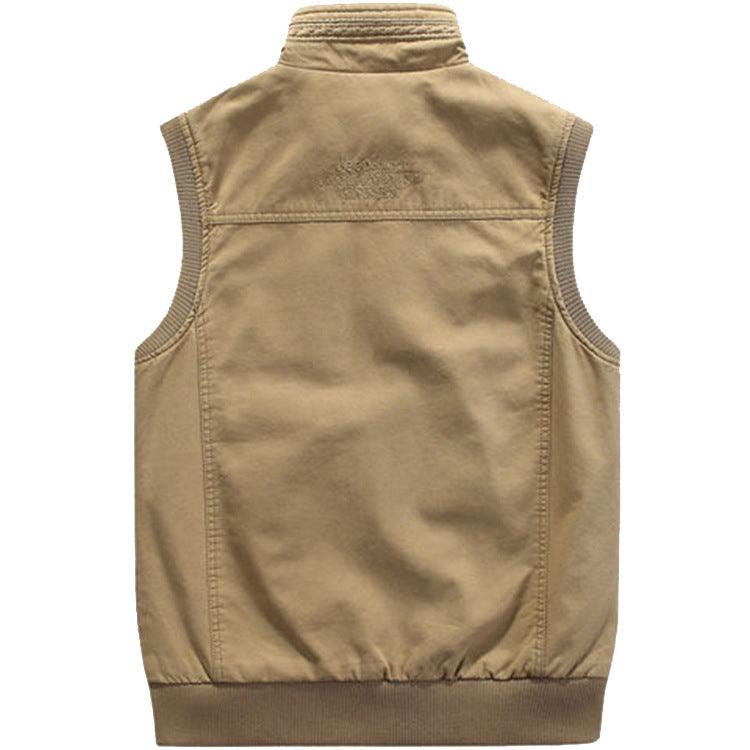 Men's Casual Cotton Multi-pocket Vest - Cruish Home