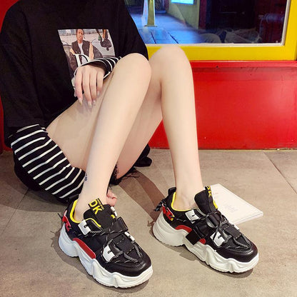 Buckle mesh sneakers breathable casual shoes - Cruish Home