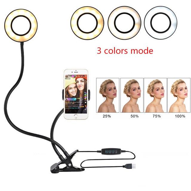 LED Selfie Ring Light for Live Adjustable Makeup Light-8cm Stand - Cruish Home