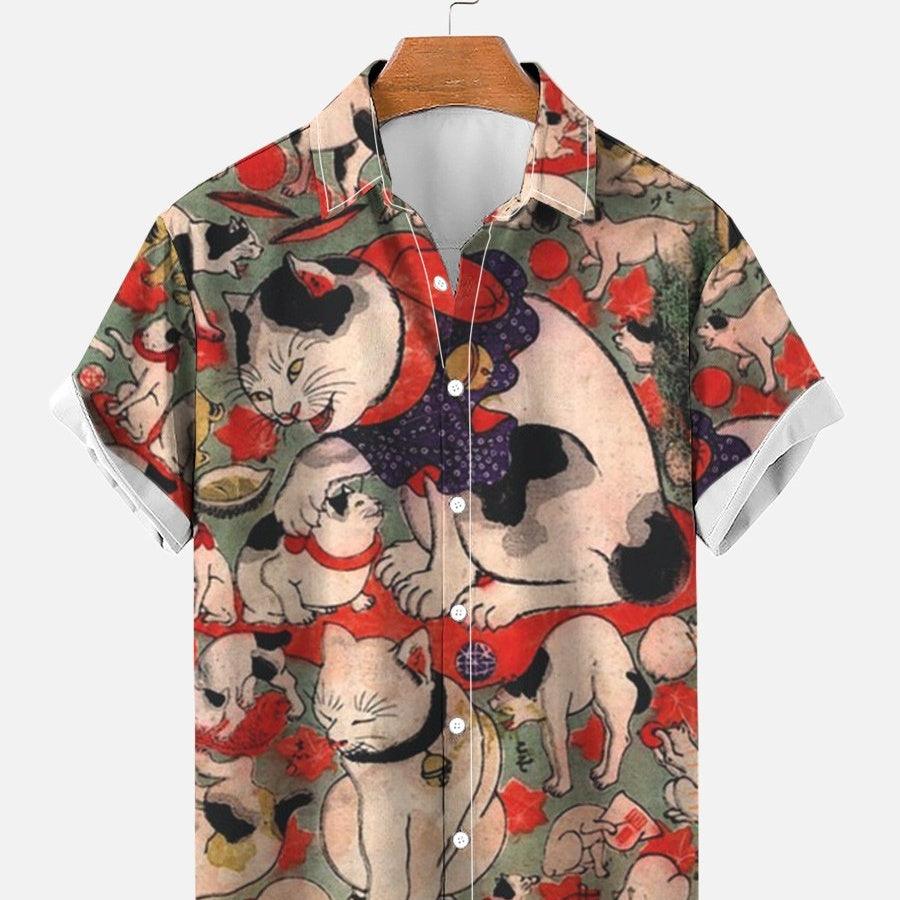 Men's 3D Fashion Printed Hawaiian Cartoon Shirt - Cruish Home