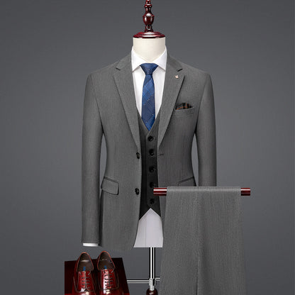 Handsome Slim Fit British Style Business Casual Suit Formal Attire