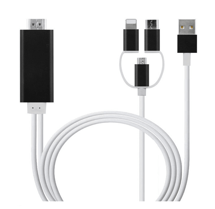 Type-C To HDMI Three In One Mobile Phone Projection Cable - Cruish Home