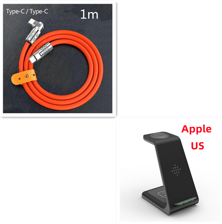 3-in-1 Wireless Charger Stand for Phone, Watch, Earbuds