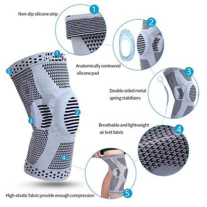 Knee support sleeve for running - Durable sports kneepads