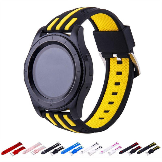 Smart Dual Color Silicone Stripe Strap - Cruish Home