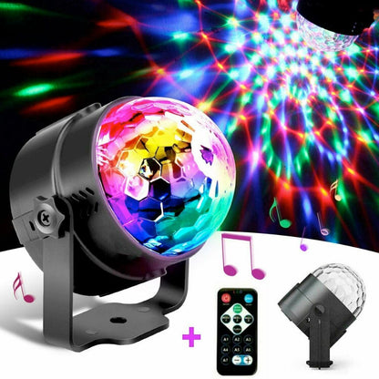 LED Party Projector Light with Sound Activation