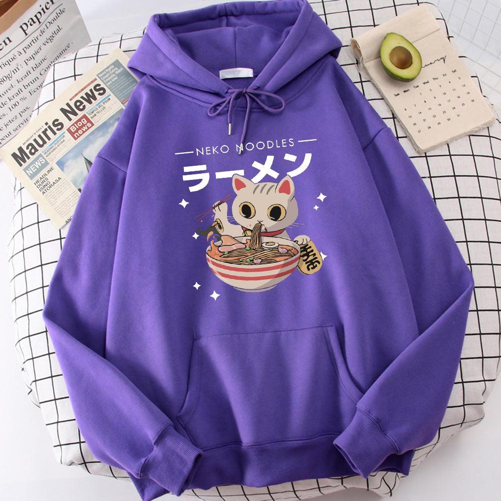 Fashion Cat Print Women's Pullover - Cruish Home