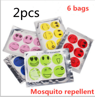 Summer Smile Mosquito Sticker Cartoon Mosquito Repellent Mosquito Repellent Mosquito Sticker 6 Pieces Of Random Color - Cruish Home