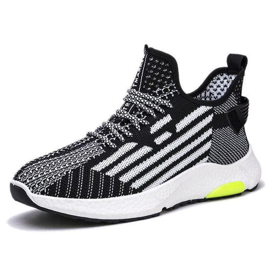 Fashion Flying Woven Breathable Running Shoes Trendy Mesh Sneakers Men - Cruish Home