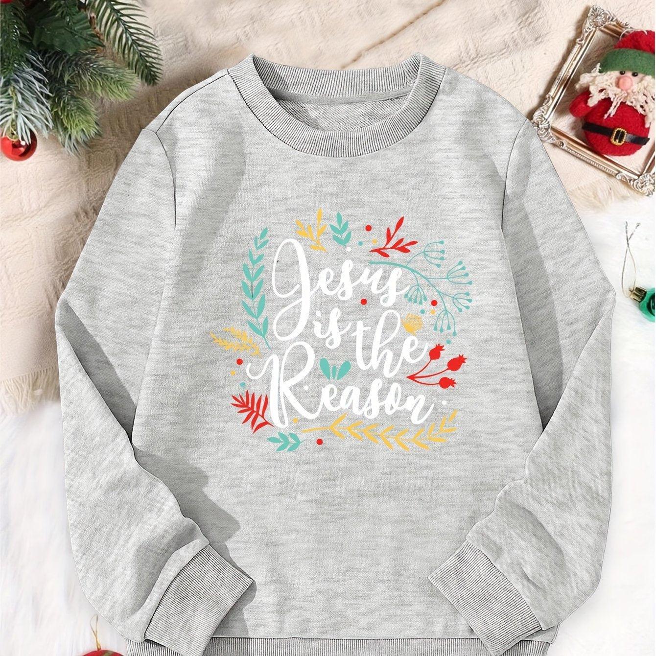 Christmas Season Printed Girls' Sports Sweater - Cruish Home