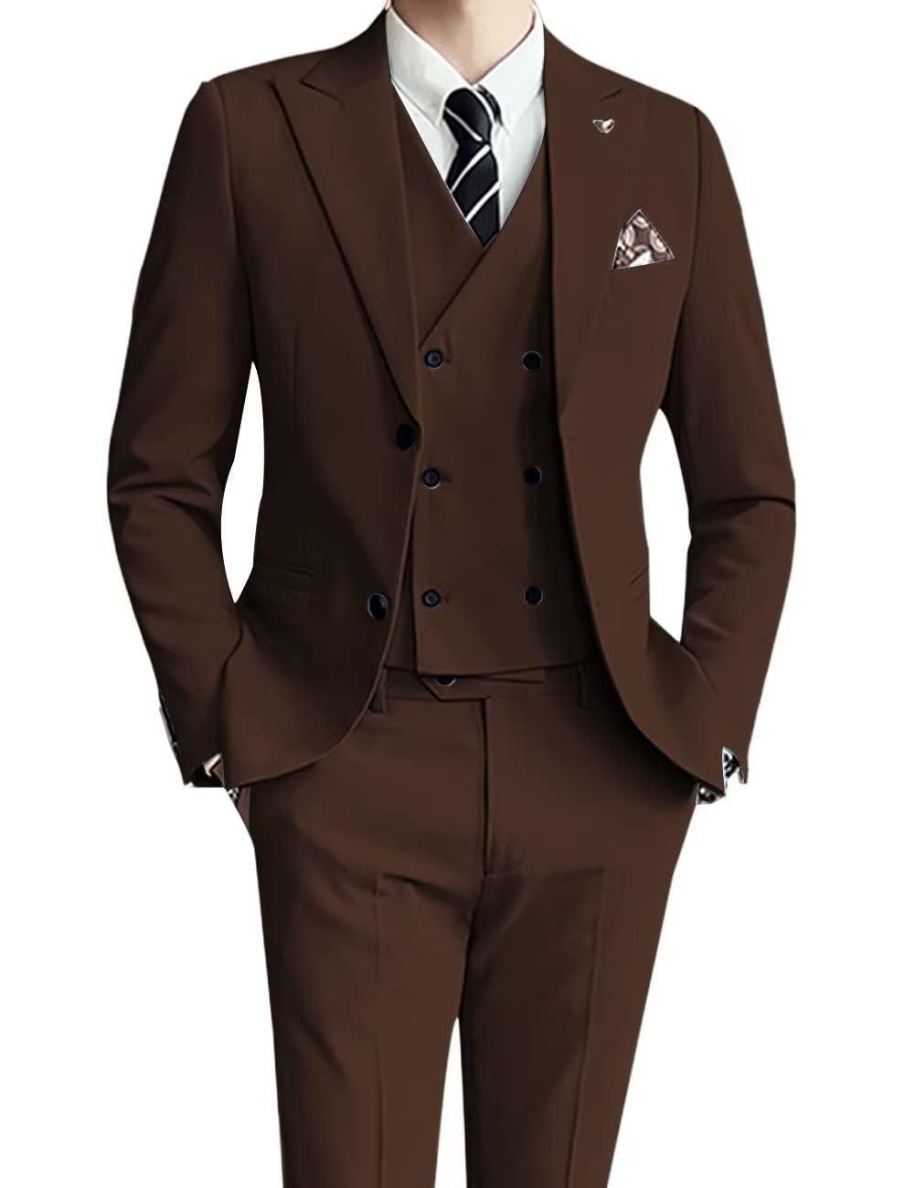 Three-piece Men's Suit Slim Fit Suit - Cruish Home