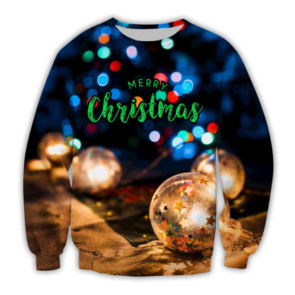 3D Printed Christmas Hoodie – Holiday Sweatshirt for Women