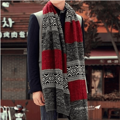 Knitted long scarf - Cruish Home