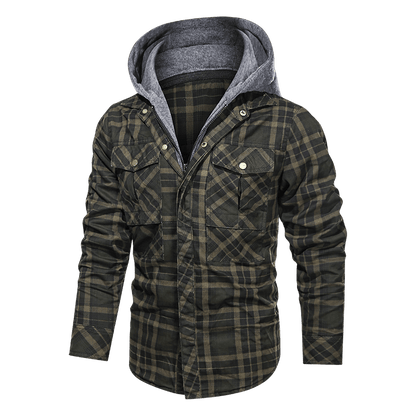 Men Warm Jacket Fleece Thick Autumn Winter Detachable Hoodies Jackets Men Slim Fit Men Clothing - Cruish Home