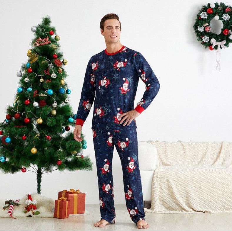 Two piece set of printed CHRISTMAS PAJAMAS - Cruish Home