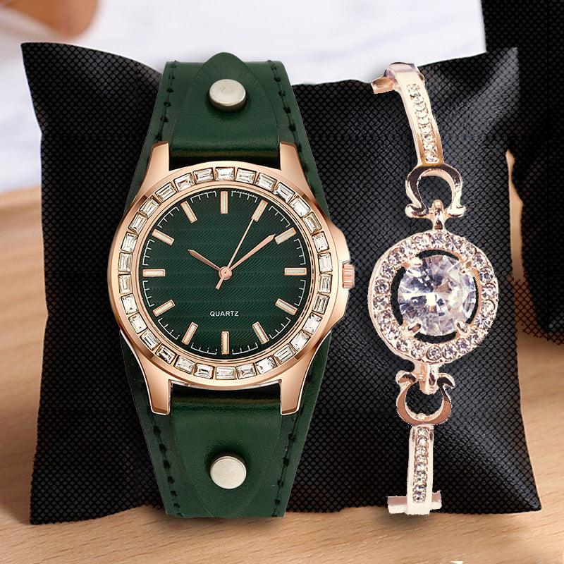 Light Luxury Watch Full Diamond Bracelet Women's Watch Simple - Cruish Home