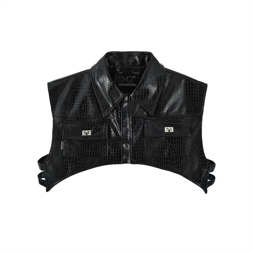 PU Leather Half Body Vest Man - Cruish Home