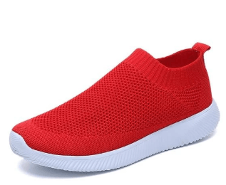 Winter casual socks shoes for women – comfortable knit slip-on design