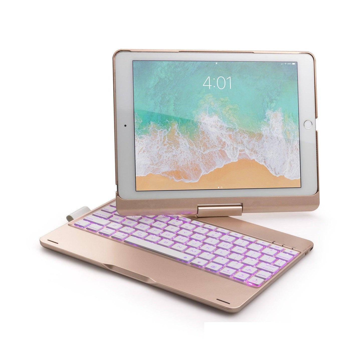 Compatible with Apple, Rotatable Bluetooth Ipad Touch Keyboard With Backlight - Cruish Home