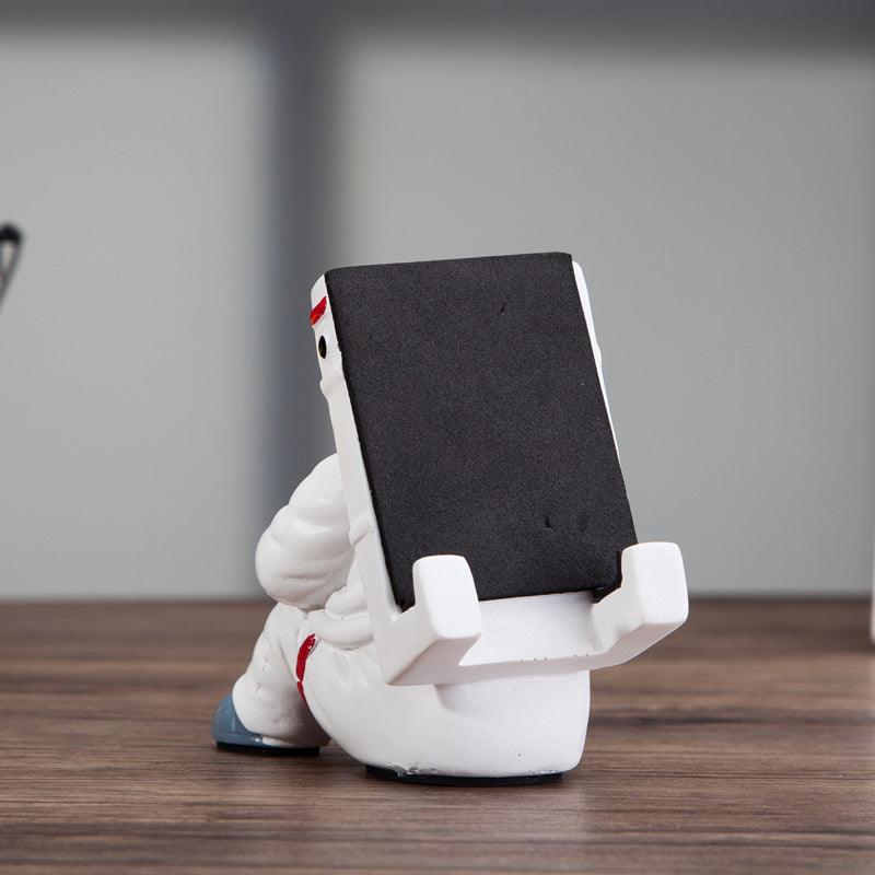 Simple Astronaut Mobile Phone Stand Student Desktop Holder Cute Spaceman Cell Phone Holder Creative Gift Small Desk Decoration - Cruish Home