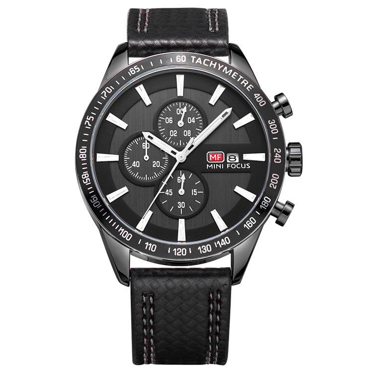 Men's Fashion Quartz Watch With Calendar Feature