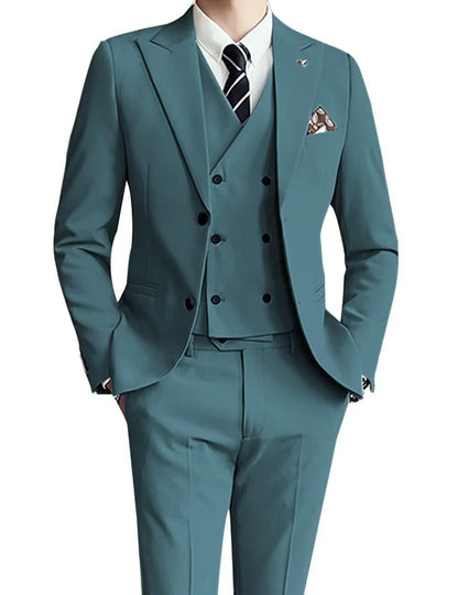 Three-piece Men's Suit Slim Fit Suit - Cruish Home