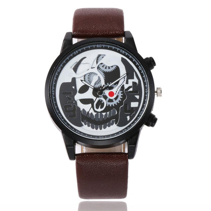 Fashion Casual Skull Pattern Quartz Watch For Men