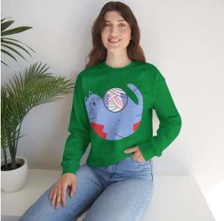 Round Neck Loose Autumn And Winter European And American Printed Sweatshirt - Cruish Home