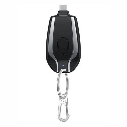 Mini Keychain Charger Emergency Power Bank Type-C