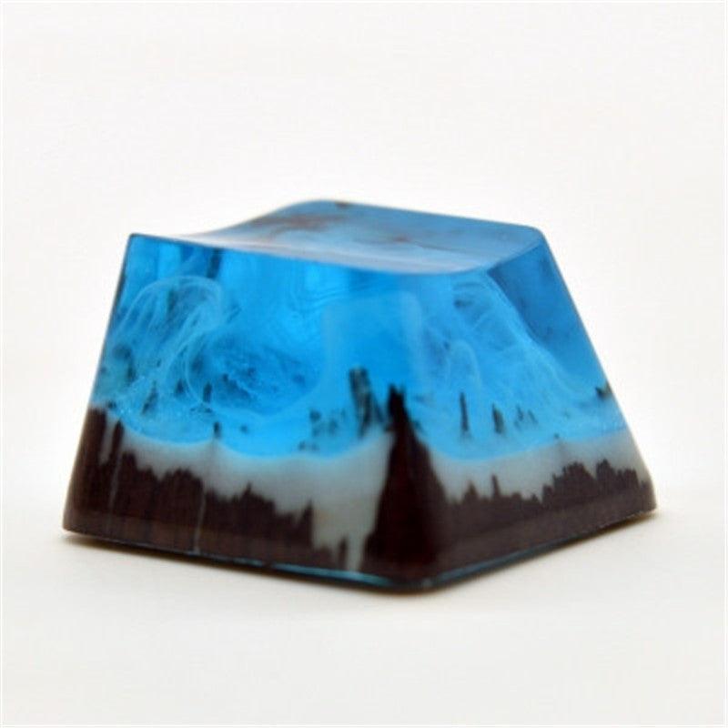 Keycap Qianshan Muxue Resin Wood Keycap - Cruish Home