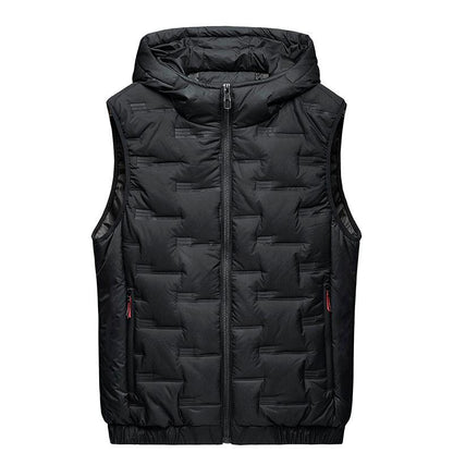 Men's Vest Hooded Thickened Autumn And Winter Leisure Fashion Waistcoat - Cruish Home