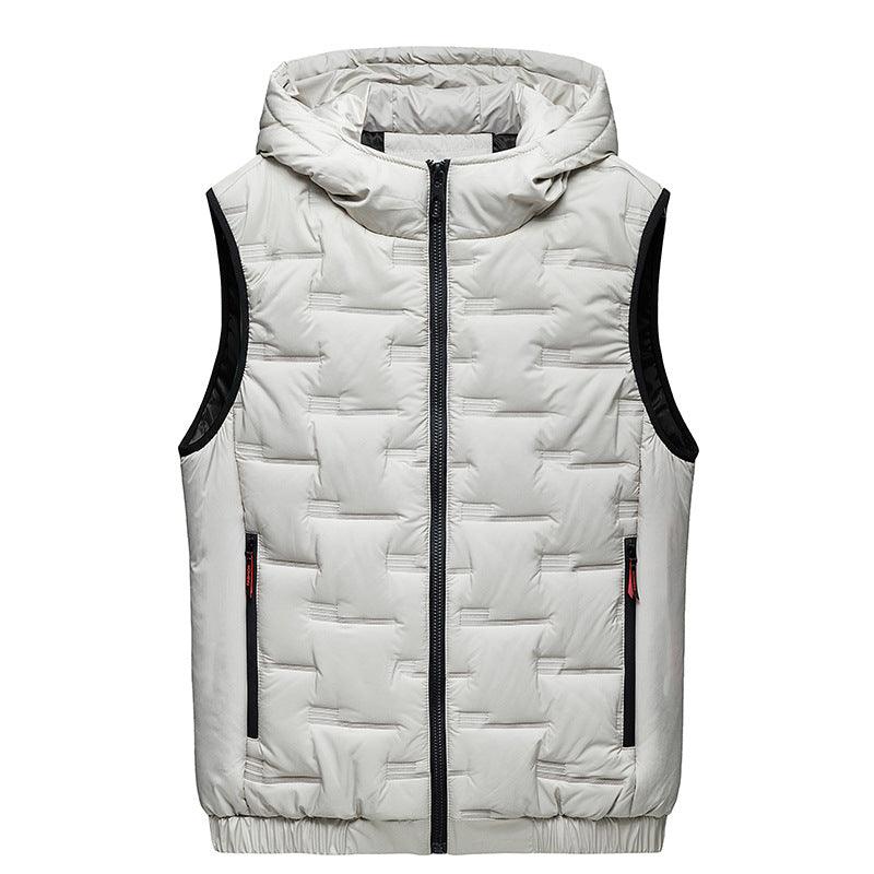 Men's Vest Hooded Thickened Autumn And Winter Leisure Fashion Waistcoat - Cruish Home