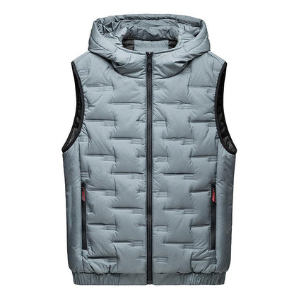 Men's Vest Hooded Thickened Autumn And Winter Leisure Fashion Waistcoat - Cruish Home