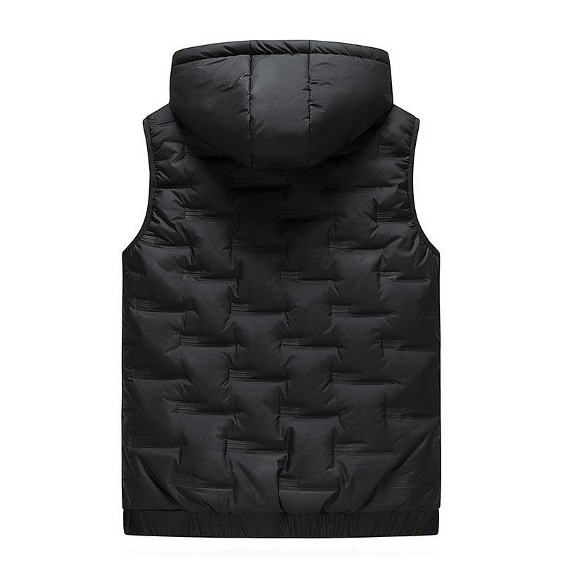 Men's Vest Hooded Thickened Autumn And Winter Leisure Fashion Waistcoat - Cruish Home