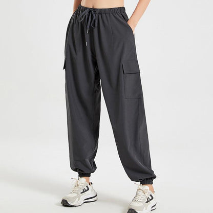 Loose Sport Women's Thin Ankle-tied Sweatpants Running Sports Yoga Pants - Cruish Home