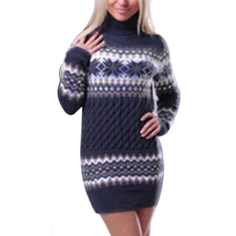 Women's Christmas Turtleneck Sweater - Cruish Home