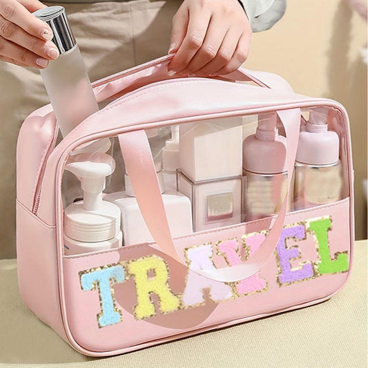 Large Capacity Portable Translucent Women's Cosmetic Bag - Cruish Home