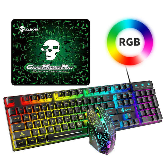 Kuiying T6RGB Luminous Keyboard And Mouse Set - Cruish Home