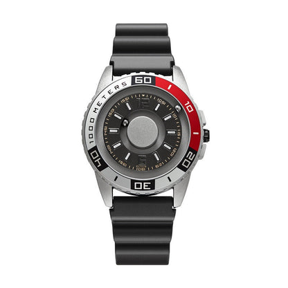 Magnetic black technology metal watch