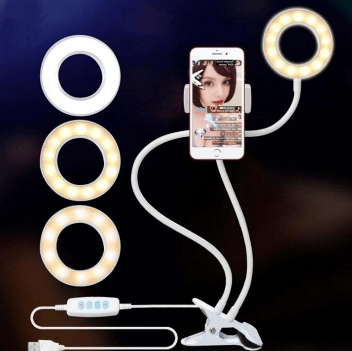 LED Selfie Ring Light for Live Adjustable Makeup Light-8cm Stand - Cruish Home